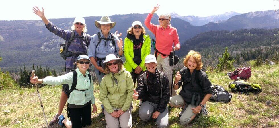 Broads on top of the world at Windy Pass, MT