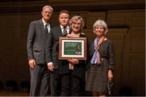 A group of Broads holding an environmental award