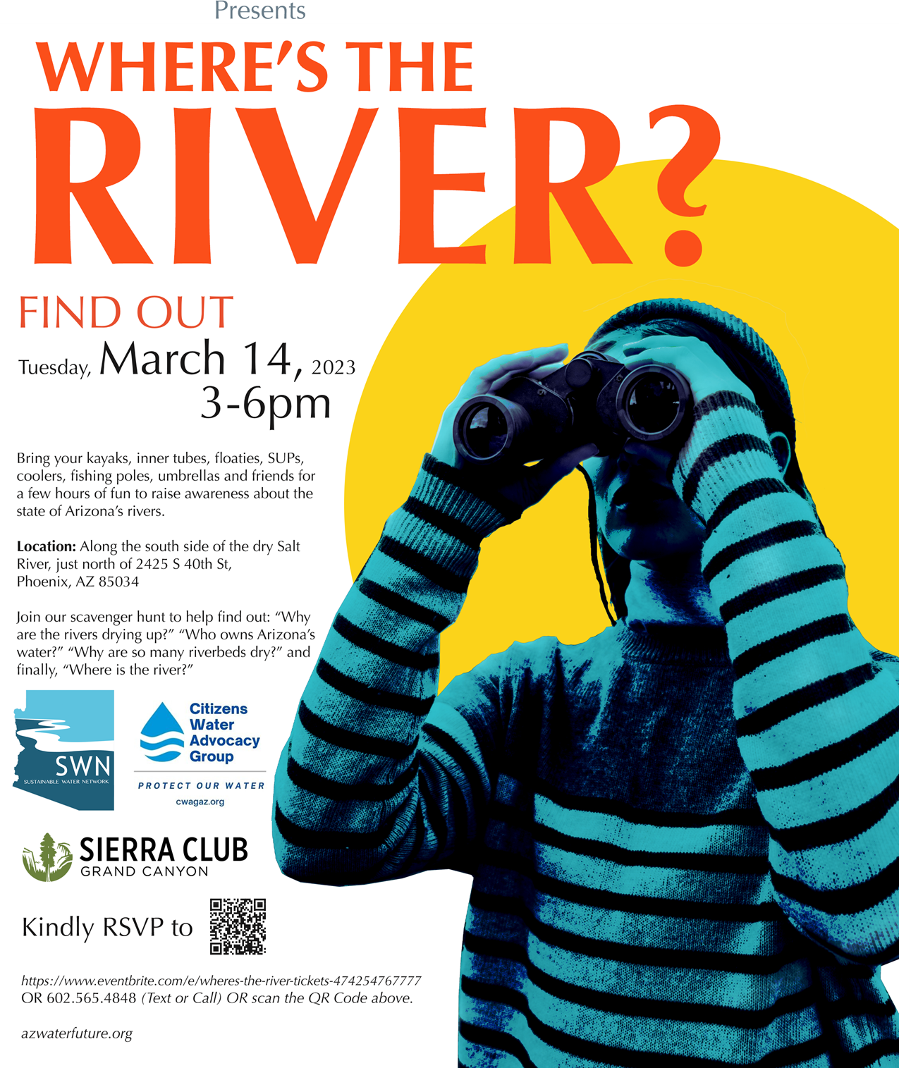Where's the River event flyer